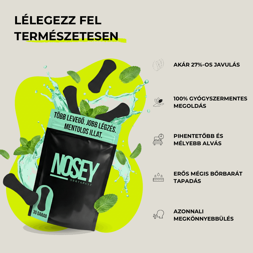 Mentolos orr- és szájtapasz csomag